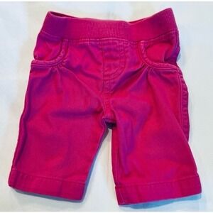 Garanimals newborn pink stretch jeans with ruched pockets